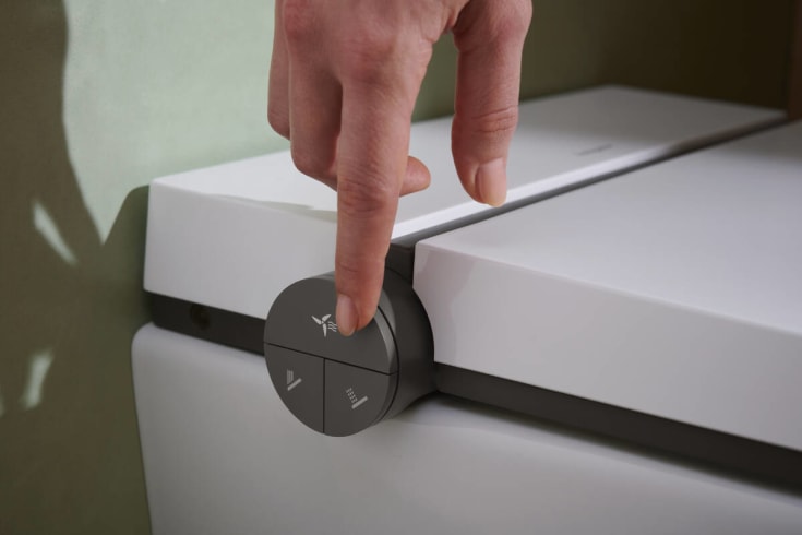 Hansgrohe LavaPura duschtoalett, utan spolkant, antibakteriell, vit