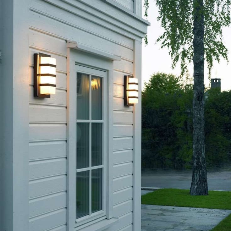 Norlys Boden 860 vegglampe, LED max 9W, E27, IP54, galvanisert