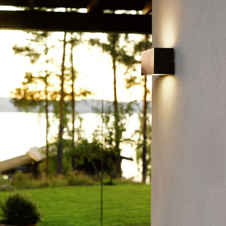 Norlys Asker 1308 vegglampe, 7,2W, LED, IP65, grafitt