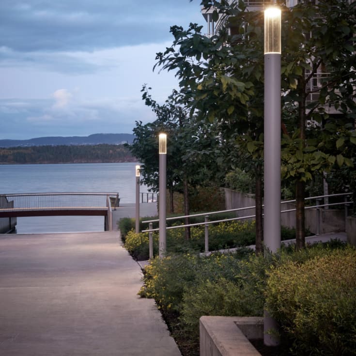 Norlys Egersund 6105 stolpelampe, 9,1W, LED 3000K, grafitt