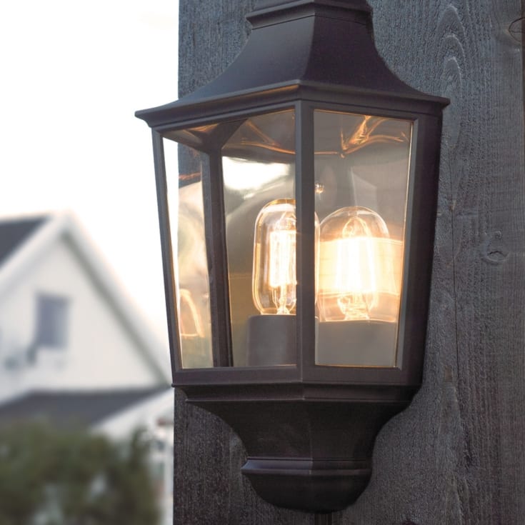 Norlys Glasgow 730 vegglampe, LED max 9W, E27, IP54, hvit