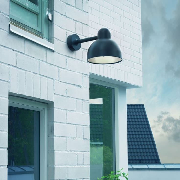 Norlys Koster 724 vegglampe, LED max 9W, E27, IP54, grafitt