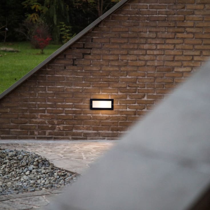 Norlys Grimstad 1545 vegglampe, 8,3W, LED, IP65, aluminium