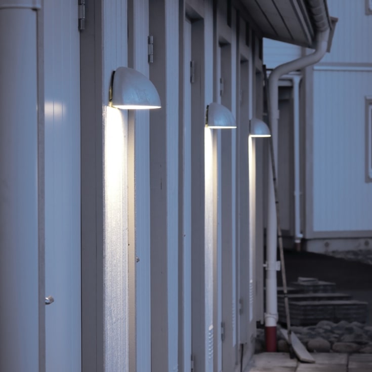 Norlys Paris 1496 vegglampe, 5,9W, LED, IP 43, sort