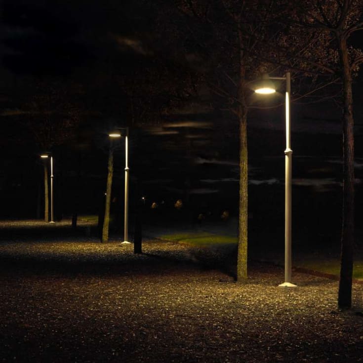 Norlys Koster 1913 stolpelampe, 17,5W, LED, IP54 KL I, aluminium
