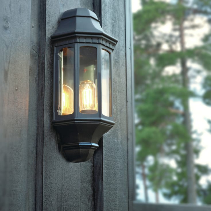 Norlys Genova 170 vegglampe, LED max 9W, E27, IP54, hvit