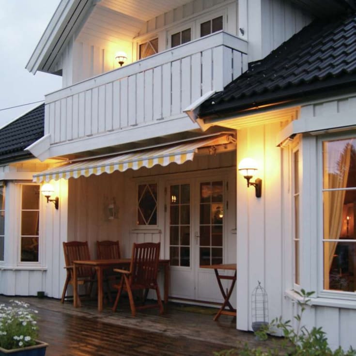 Norlys Bolgona 311 vegglampe, LED max 9W, E27, IP54, hvit