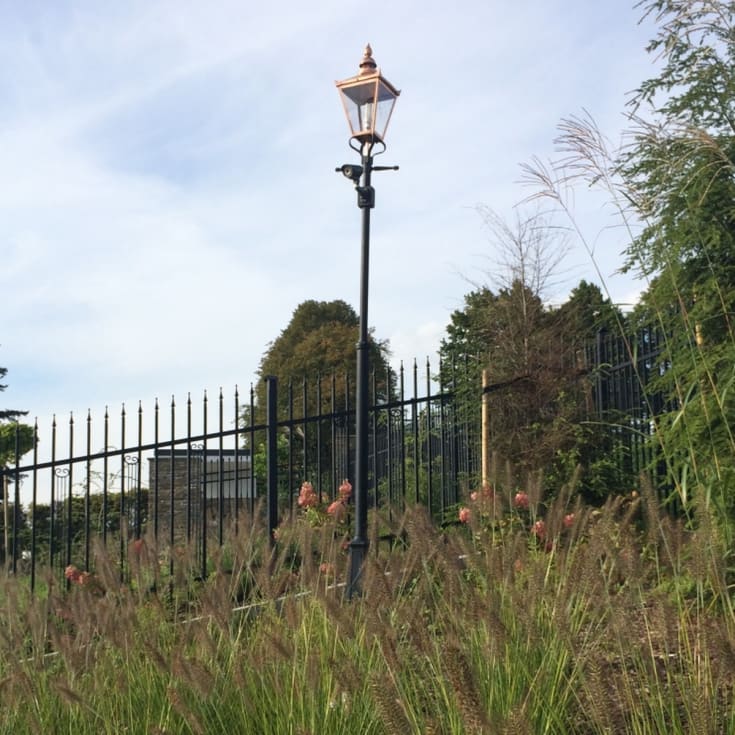 Norlys Chelsea 953 stolpelampe, LED max 2x11W, E27, IP44, kobber