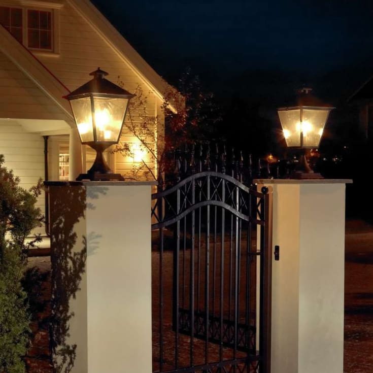 Norlys London 494 portstolpe, LED max 11W, E27, IP54, hvit
