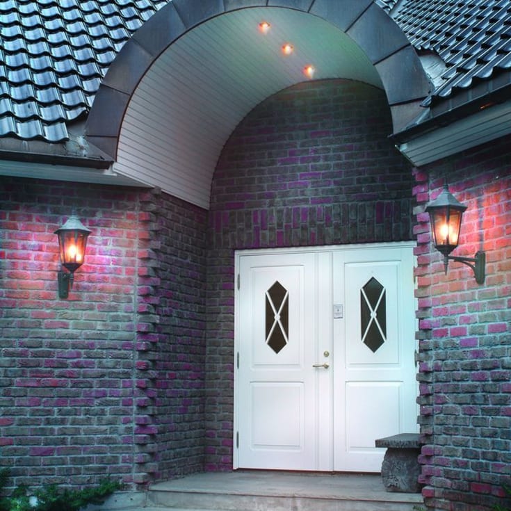 Norlys Modena vegglampe, LED max 9W, klart glass, hvit