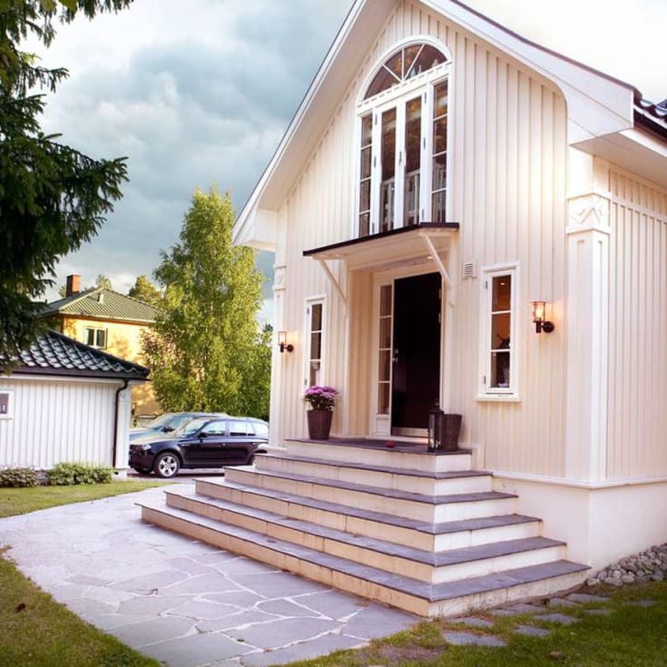Norlys Stockholm vegglampe, LED max 9W, klart glass, galvanisert