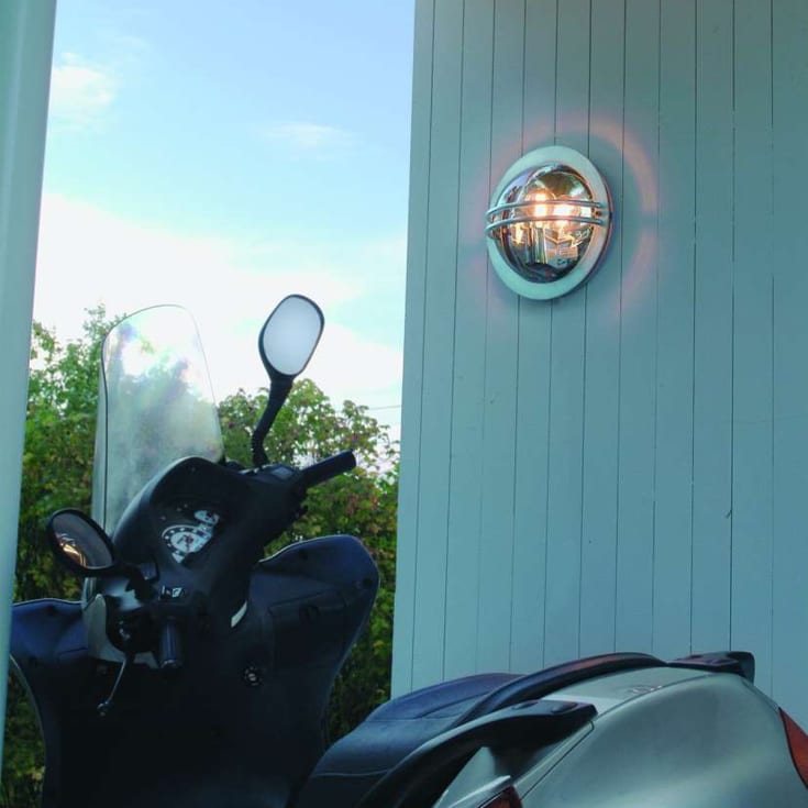 Norlys Bremen vegglampe, LED max 9W, opalhvit polykarbonat, galvanisert