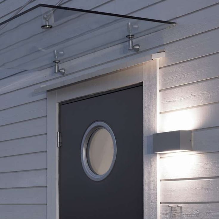 Norlys Asker 1511 vegglampe, 8,8W, LED, IP65, grafitt