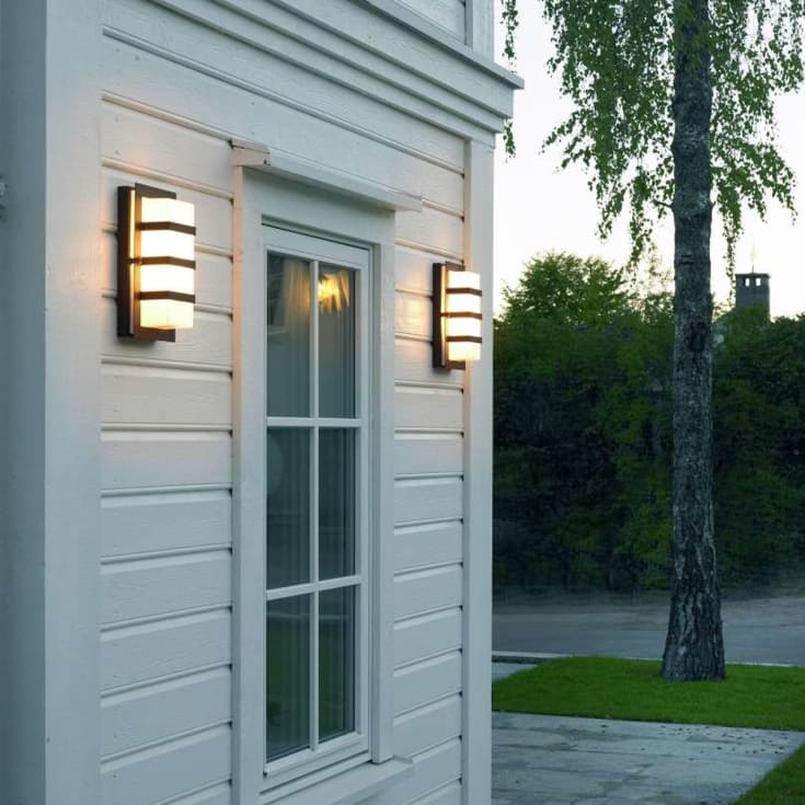 Norlys Boden 866 vegglampe, 8W, LED, IP54, sort