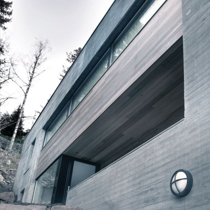 Norlys Rondane 537 vegglampe, 8,5W, LED, IP65, grafitt