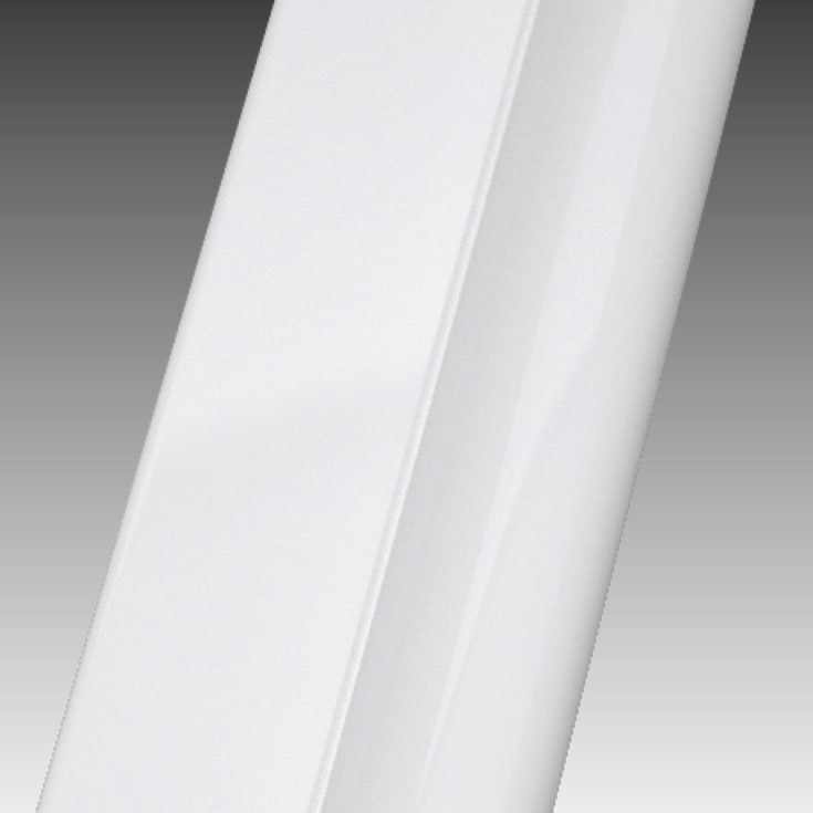 Novellini Zephyros 2.0 FH fastvegg, 73-76 cm, klart glass, hvit matt profil