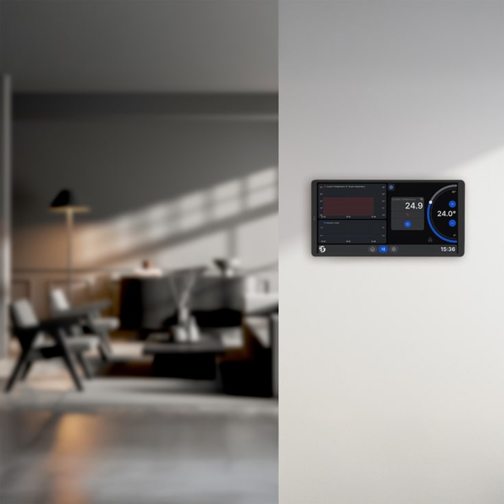Shelly Wall Display X2i svart - WiFi-pekskärm