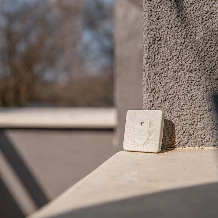 Shelly Blu temperatur- & fugtighedssensor, Bluetooth & Zigbee, beige