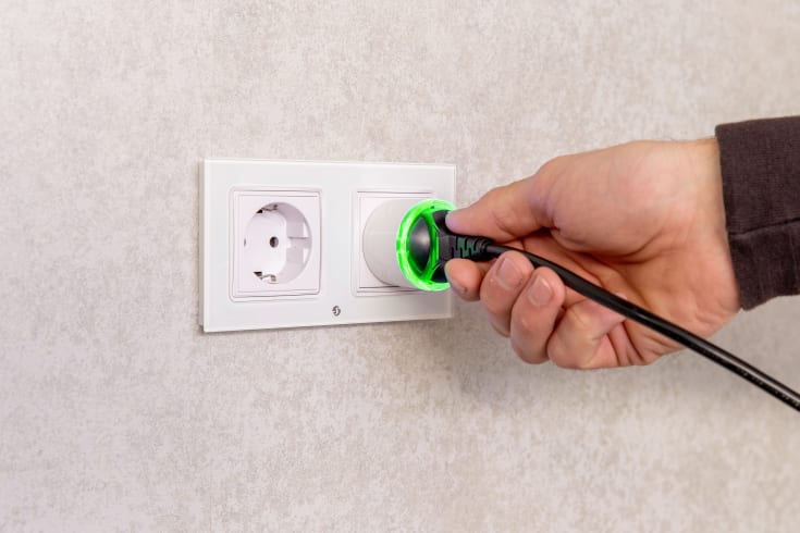 Shelly Gen3 energimåler, Bluetooth og Wi-Fi, hvit