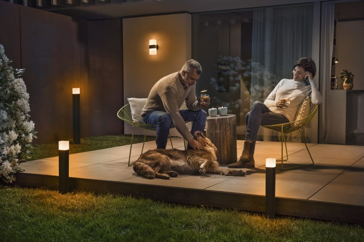 Osram Smart+ Wifi Cube vägglampa utomhus, färgskiftande + vit