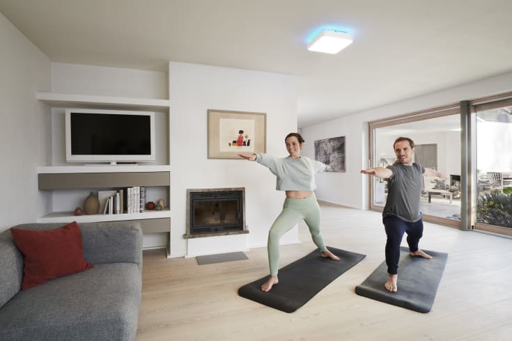 Osram Smart+ Wifi Backlight ceiling, fargeskiftende + hvit, 35x35 cm, hvit