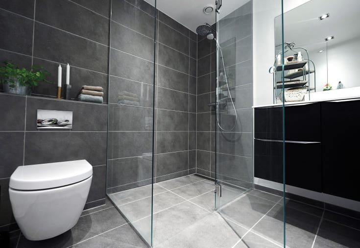ACO Showerdrain afløbsarmatur, 795 mm, langs væg, rustfrit stål