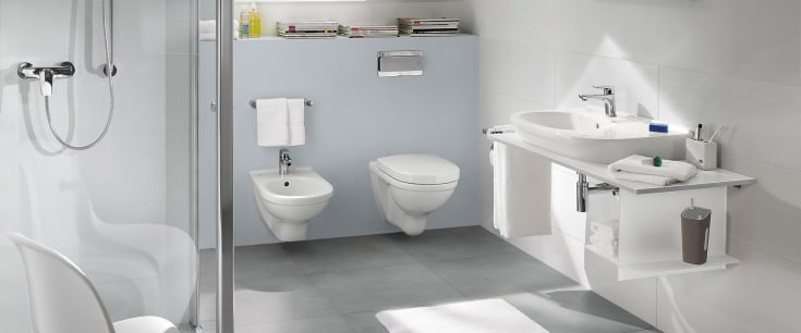 Villeroy & Boch O.Novo vegghengt toalett, rengjøringsvennlig, hvit