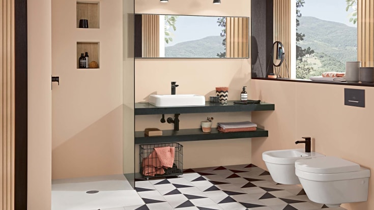 Villeroy & Boch ViConnect M300 betjeningsplade, sort