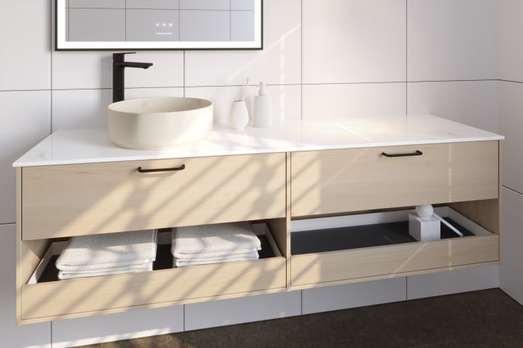 Svedbergs Halde servantkran, uten bunnventil, sort matt