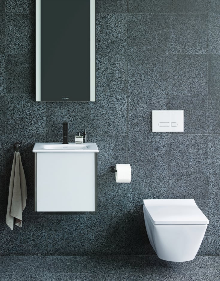 Duravit C.1 tvättställsblandare, small, svart