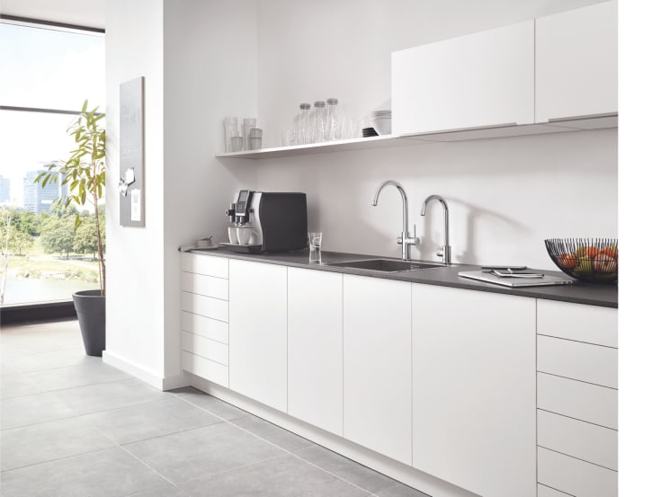 Grohe Blue Home kjøkkenarmatur, avkjølt vann, kullsyreholdig vann, stål