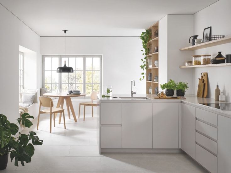 Grohe Minta kjøkkenarmatur, stål