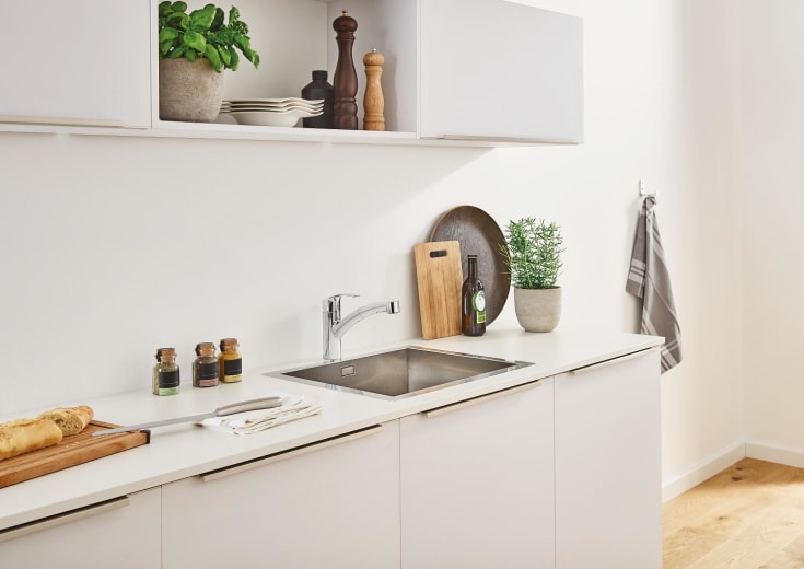 Grohe Start køkkenarmatur, udtrækstud, krom