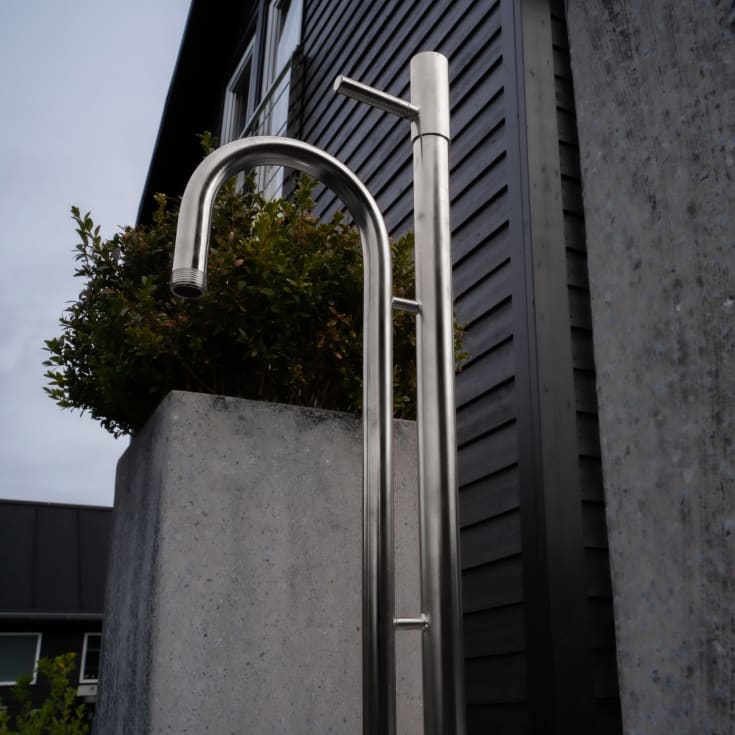 Frostline Duo L50 vattenpost, 79 cm, rostfritt stål