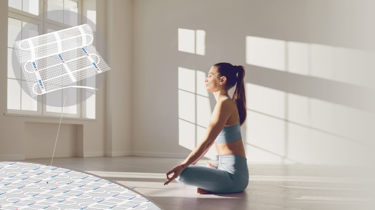 DEVI elgulvvarmemåtte 600W 4m²