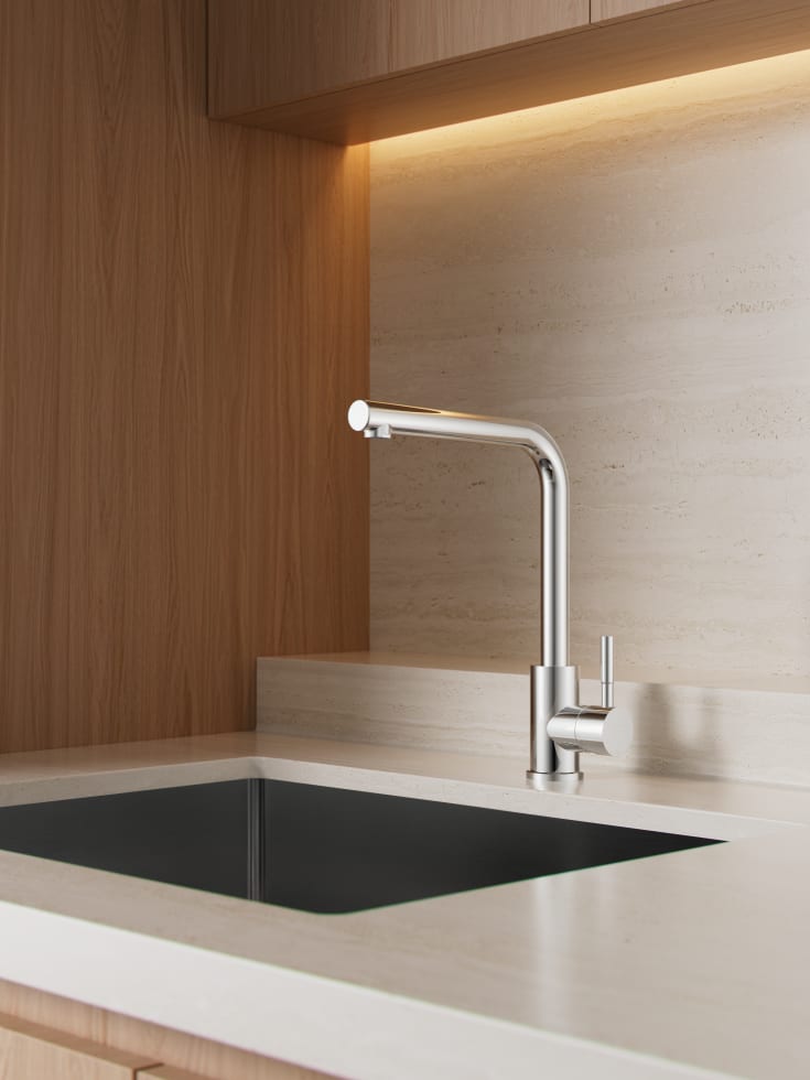 Zen Sanitary køkkenarmatur, rustfrit stål
