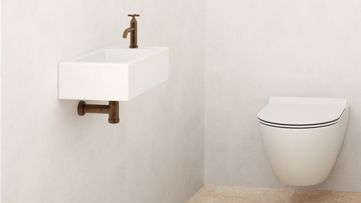 GSI Slim toiletbræt, soft close, aftagelig, hvid