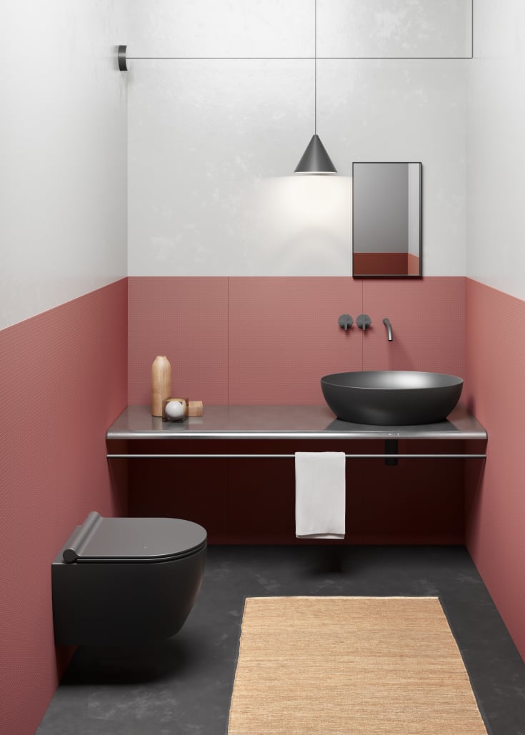 GSI Pura toiletbræt, soft close, aftagelig, mat sort