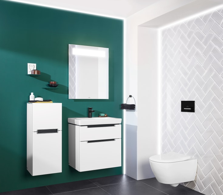Villeroy & Boch Subway 2.0 Slim toalettsete, med Soft Close, hvit