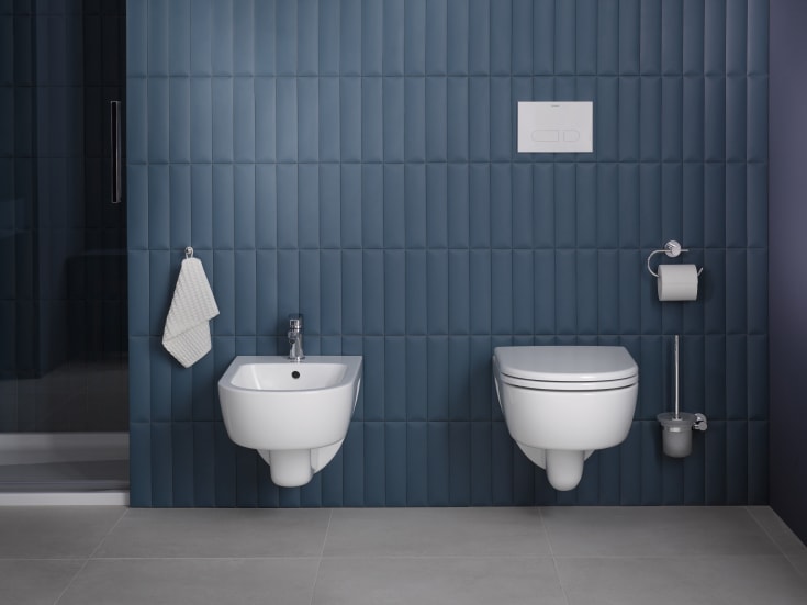 Duravit D-Code toalettborste, krom