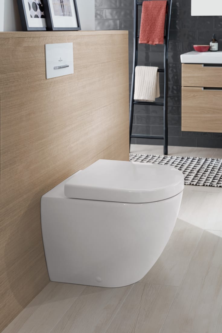 Villeroy & Boch Subway 2.0 vägghängd toalett, utan spolkant, rengöringsvänlig, vit