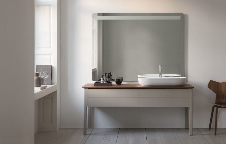 Duravit speil med lys, 100x70 cm