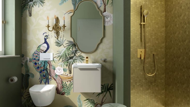 Villeroy & Boch ViConnect E300 betjeningsplade, hvid/krom