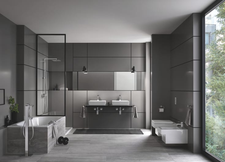 Grohe Eurocube tvättställsblandare, krom