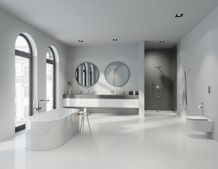 Grohe Essence badekar, 180x80 cm, hvit
