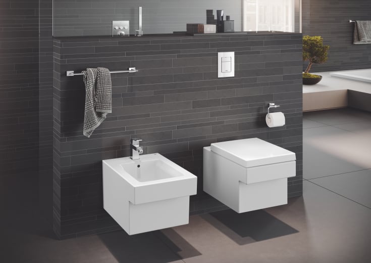 Grohe Essentials Cube dorullholder, krom