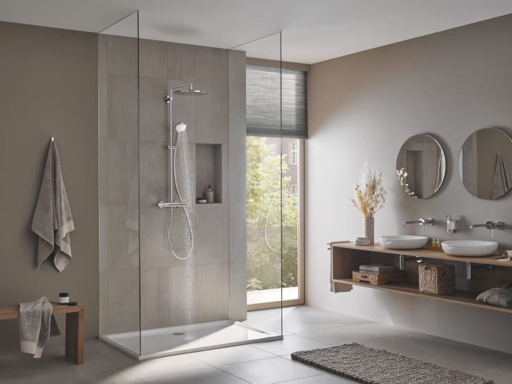 Grohe Vitalio Joy 260 duschset, vattenbesparande krom