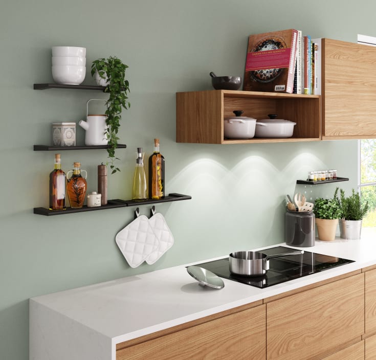 Pressalit Style hylla, 39x12,6 cm, svart
