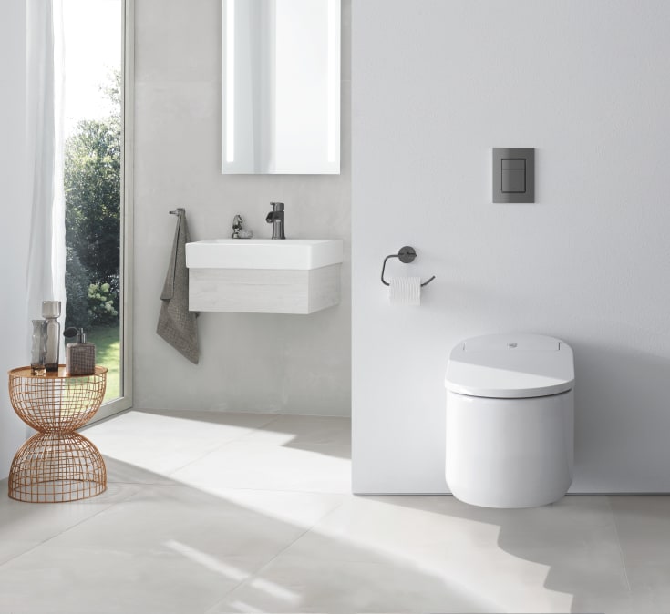 Grohe Skate Cosmopolitan spolplatta, svart krom