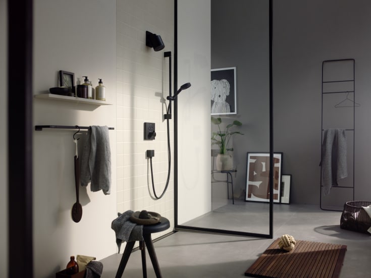 Hansgrohe AddStoris handduksstÄng, 64,8 cm, matt svart